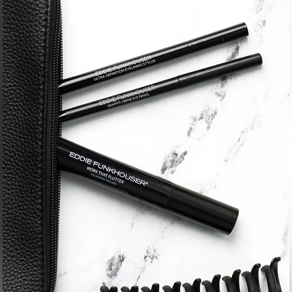 Eddie Funkhouser - NIB | 4-Pc Bundle - Mascara,  Eyeliner (3) - Liquid & Creme